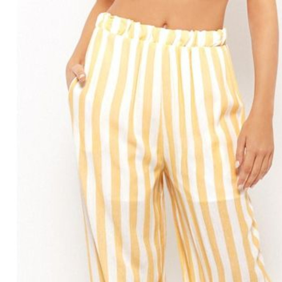 PANTS STRIPED PALAZZO PANTS womens women - Picture 2 of 2